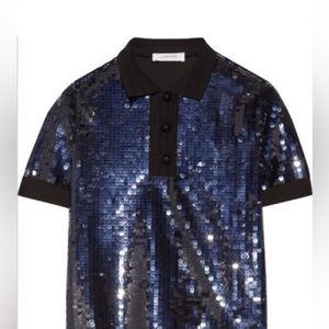 Carven Sz Small Sequin Polo
